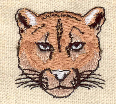 Embroidery Design: Cougar head 1.56w X 1.57h