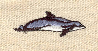 Embroidery Design: Dolphin K 0.53w X 1.54
