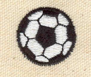 Embroidery Design: Soccer ball 1.00w X 1.00h