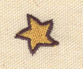 Embroidery Design: Mini star two tone 0.70w X 0.69h