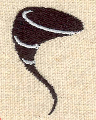 Embroidery Design: Twister 1.76w X 1.21h