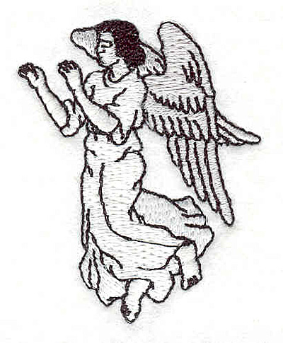 Embroidery Design: Angel 1.76"w X 2.19"h