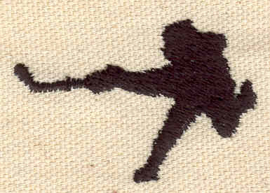 Embroidery Design: Hockey Player 1.15w X 1.76h