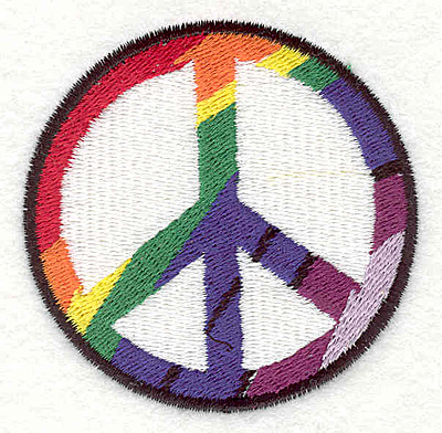 Embroidery Design: Peace2.69w X 2.69h