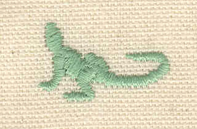 Embroidery Design: Iguana B 0.65w X 1.05h