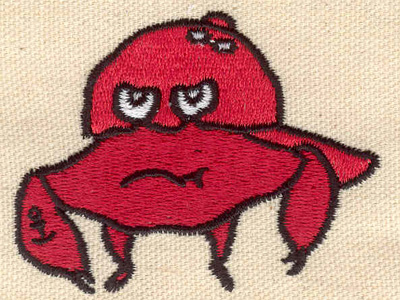 Embroidery Design: Crab 2.76w X 2.76h