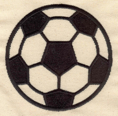 Embroidery Design: Soccer ball large 4.12w X 4.12h