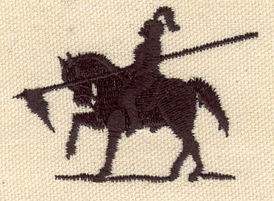 Embroidery Design: Knight C 1.78w X 2.44h