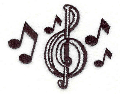 Embroidery Design: Music Notes2.83w X 2.31h