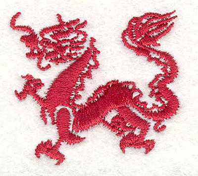 Embroidery Design: Dragon E1.95"Hx1.78"W