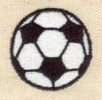 Embroidery Design: Soccer Ball 1.39w X 1.39h