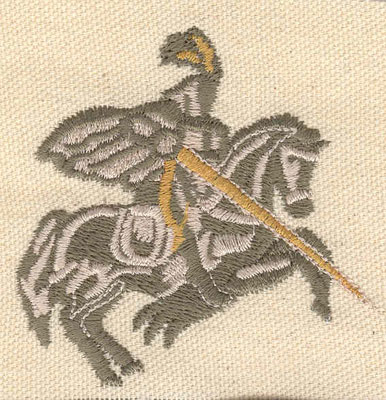 Embroidery Design: Knight D 2.69w X 2.71h