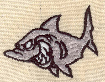 Embroidery Design: Shark 1.96w X 1.61h