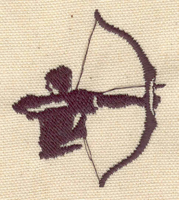 Embroidery Design: Archer 2.45w X 2.09h