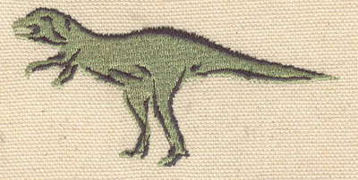 Embroidery Design: Allosaurus 1.64w X 3.35h
