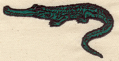 Embroidery Design: Alligator C 1.82w X 3.61h
