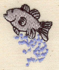 Embroidery Design: Fish jumping 1.26w X 0.98h