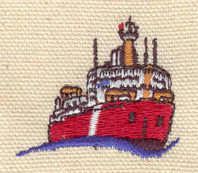 Embroidery Design: Steamboat 1.32w X 1.49h