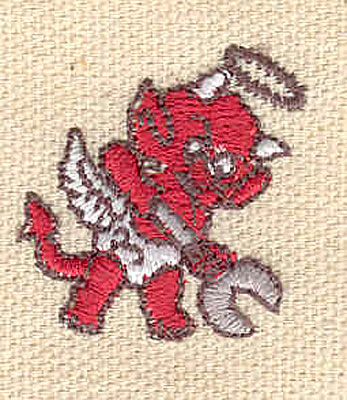 Embroidery Design: Devil E 1.10w X 1.03h