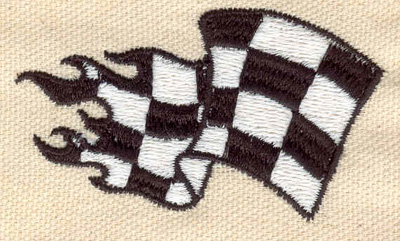 Embroidery Design: Racing Flag 1.54w X 2.65h