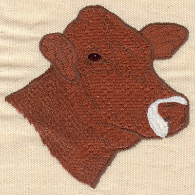 Embroidery Design: Cow head 4.30w X 4.30h
