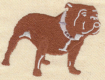 Embroidery Design: Dog pitbull 2.90w X 2.50h