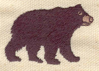 Embroidery Design: Black bear 1.80w X 1.20h