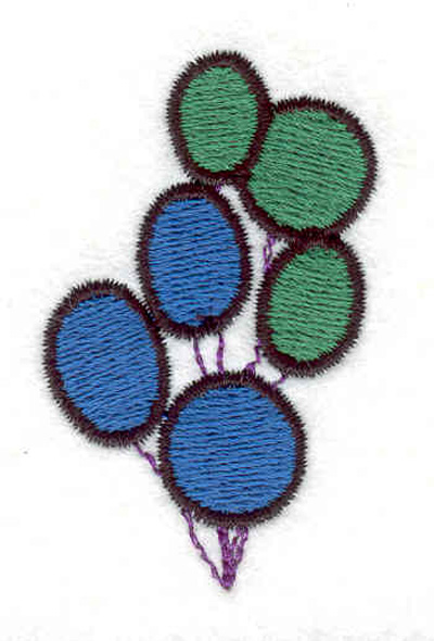 Embroidery Design: Balloons A 1.36"w X 2.18"h