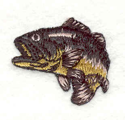 Embroidery Design: Bass A 1.20"w X 1.00" h