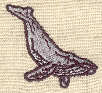 Embroidery Design: Whale A2.30w X 2.10h