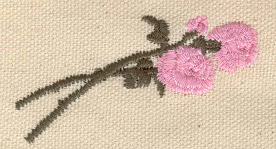 Embroidery Design: Long stemmed roses 2.50w X 1.30h