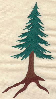 Embroidery Design: Pine tree  4.20w X 8.00h