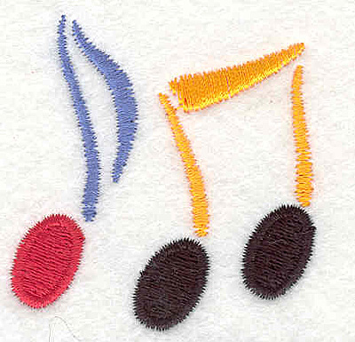 Embroidery Design: Music notes 2.09" X 2.02"