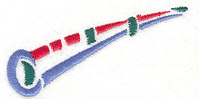 Embroidery Design: Clarinet 1.63" X 3.40"