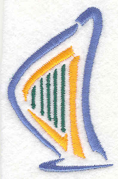 Embroidery Design: Harp 2 2.78" X 1.77"