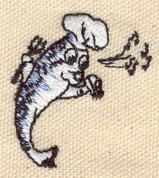Embroidery Design: Fish chef 1.50w X 1.80h