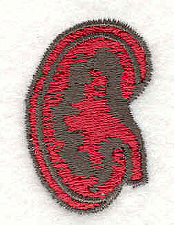 Embroidery Design: Kidney 1.40w X 1.00h