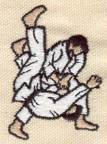 Embroidery Design: Jiu-Jitsu 1.53w X 2.19h