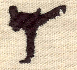 Embroidery Design: Karate figure 1.25w X 1.33h