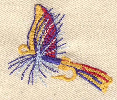 Embroidery Design: Fishing Lure 2.00w X 1.63h
