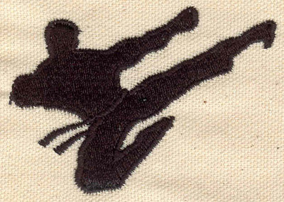 Embroidery Design: Martial arts figure 3.00w X 2.10h
