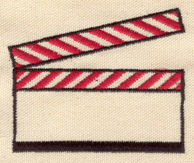 Embroidery Design: Director's clapboard 3.18w X 2.61h