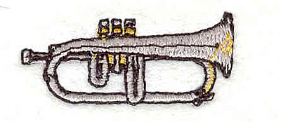 Embroidery Design: Trumpet 0.80" X 1.65"