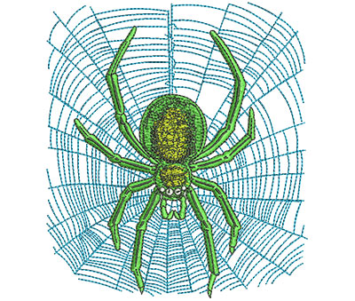 Embroidery Design: Halloween Spider Lg 3.98w X 4.50h