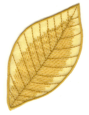 Embroidery Design: Beech leaf with fill large2.87w X 3.59h