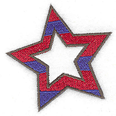 Embroidery Design: Star single applique 2.56w X 2.60h