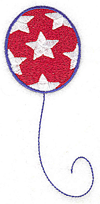 Embroidery Design: Balloon stars large 2.10w X 4.75h