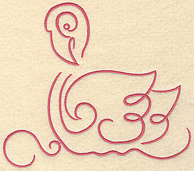 Embroidery Design: Flamingo 8 large 7.45w X 6.52h