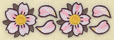 Embroidery Design: Cherry blossom duo 5.27w X 1.77h