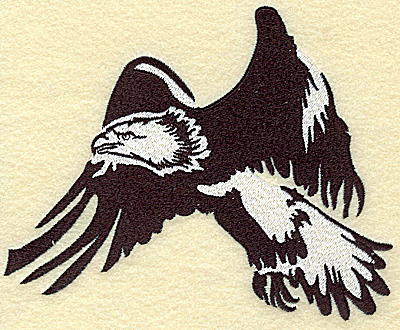 Embroidery Design: American Eagle flying large 6.14w X 4.99h